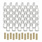 gouveo Lot de 48 Bouteilles en Verre de 40 ML avec Anse et Bouchon à vis – Mini Bouteilles à remplir – Petite Bouteille à Anse pour Liqueur, Eau-de-Vie, Huile (HF040SG)