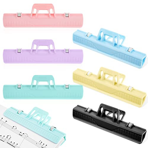 Milisten 6stücke Musiknoten Clips Stabile Buchseitenhalter Für Musikbücher Dokumente Und Zertifikate Mit Verstärkter Feder Für Sicheren Halt Für Schüler Lehrer Und Musiker