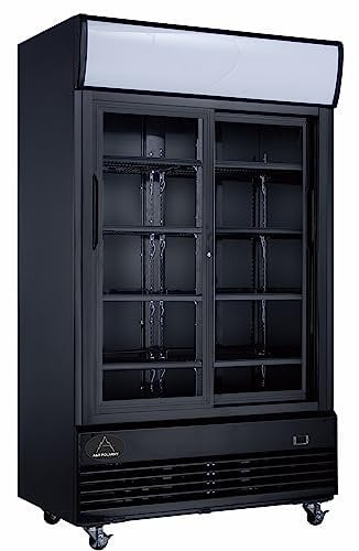 Getränkekühlschrank Flaschenkühlschrank schwarz 1.013 L mit Glastüren abschließbar LED-Bel. 0°bis+10°C Einlegeroste verstellbar