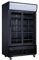 Getränkekühlschrank Flaschenkühlschrank schwarz 1.013 L mit Glastüren abschließbar LED-Bel. 0°bis+10°C Einlegeroste verstellbar