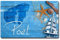 TRIOSK Kühlschrankmagnete Ostsee Magnet Insel Poel Spruch Souvenir Geschenk Maritim für Reiselustige Frauen Männer Ostseeliebhaber Kühlschrank stark eckig groß 85x55 mm