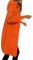 Streetwear Reitjacke Damen Sport Jacket Damen Frauen Einfarbig Lang Kapuzenjacke Hoodie Mit Kapuze Herbst Winter Warm Mantel Kapuzenpullover Winterjacke Heated Vest (Orange, L)