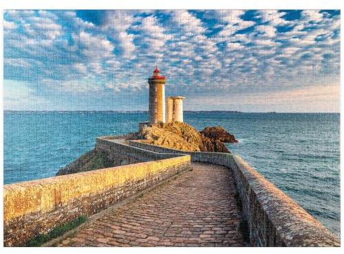 MyPuzzle Leuchtturm Phare du Petit Minou in Plouzane - Bretagne, Frankreich - Premium 1000 Teile Puzzle - MyPuzzle Sonderkollektion von Starnberger Spiele