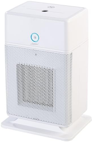 Carlo Milano Keramikheizlüfter: 2in1-Keramik-Heizlüfter und Luftbefeuchter, Thermostat, 900/1.800 W (Turm-Heizlüfter, Keramik Heizlüfter Steckdose, Heizkörper)