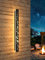 LED Wandlampe Aussen Lange Wandleuchte Ginkgo Wandlampe Schwarz Lang Ip65 Wasserdicht 3000k 25W Aluminium Villa Wandleuchte Für Gärten Terrassen Wohnzimmer Innen Wandleuchten Außenleuchte,80CM