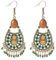 Crafans 2 Paar Vintage baumelnde Ohrringe Glas Rocailles Teardrop Haken Ohrringe Bohemian Styles Tibetische große Ohrringe Retro Ohrring für Frauen Mädchen, Glas