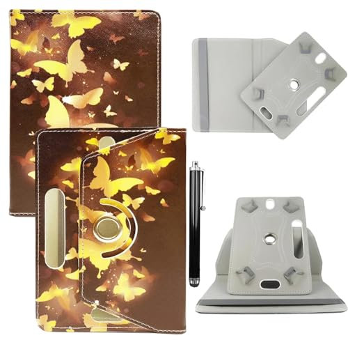Funda universal de piel sintética con función atril para todas las tabletas de 15.2 cm, 17.3 cm, 17.8 cm, compatible con Kindle eReaders Fire Tablet- Kobo/Voyaga/Lenovo/Sony E-Book/iPad Mini 5 4 3 2 1