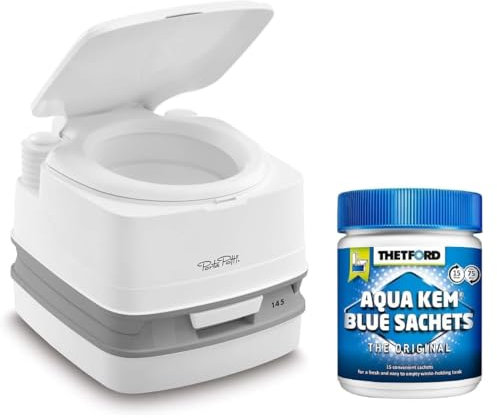 Porta Potti 145 + Aqua Kem Blue Sachets 15 PACK AHORRO