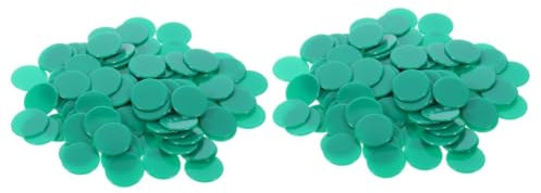 Vaguelly 200 Stk Bunte Bingochips board games brettspiele ludo brettspiel Glücksspiele brettspielr Bingo-Zählchip Jetons Spielmarken Pokerchips aus Kunststoff Bingo-Chips für Spiele Plastik