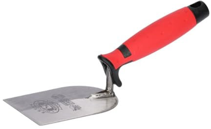 OLEJNIK J L PROFESSIONAL Llana de enlucido - Lanas de enlucidor soldables - Pequeña llana de albañil - Acero inoxidable - Mango de dos componentes - 120mm