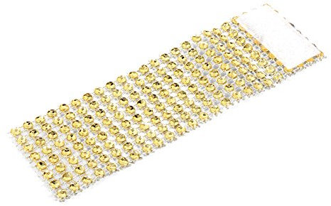 Serviettenringe, Diamant-Mesh-Band für Hochzeit, Weihnachten, Stuhlschärpe (50 Stück)