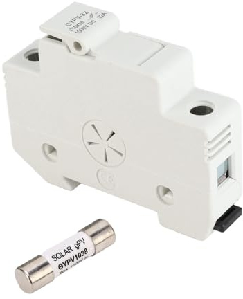 Porte-fusible Solaire PV 1P 32A 1000VDC Kit de Fusibles Photovoltaïques 1000VDC 20A pour Protection contre les Courts-circuitsSupport PV Solaire1000VDC Support PV SolaireFusible