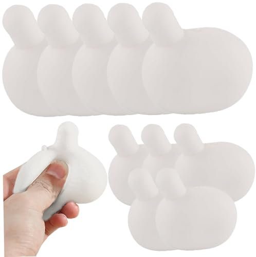 SWEETBIUTI Drücken Sie Blaseneinsatz für Häkeln 10pcs 2,76 Zoll/2,36 Zoll Gummi -DIY -Spannungskugel Ersatz -Squeeze -Spielzeug Stress -Entlastungsspielzeug Stressspielzeug Stressbälle für Erwachsene