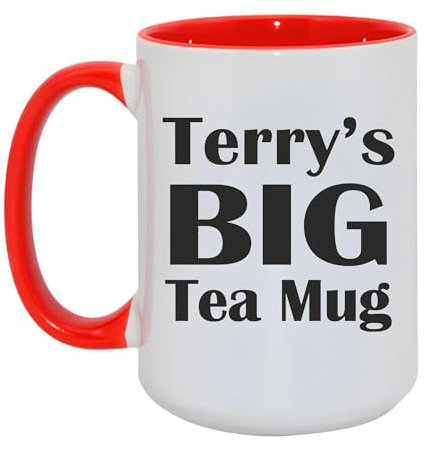 Fauntin Gifts Personalised Big Mug - Funny Gift - Personalised Mug - Coffee Mug- Tea Mug - Create Your Own Coffee Mug - Custom Name Mug - Custom Cup (Red)