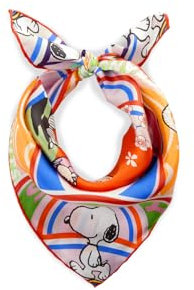 CODELLO X Peanuts Snoopy Nicki Tuch, Seide, Orange-Multicolor