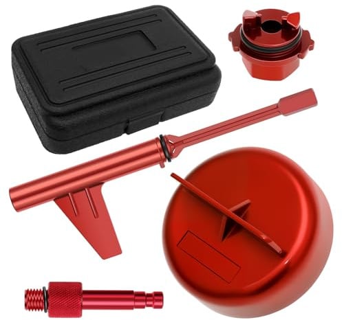 Foppla 4pcs Neuer Vollmetall Getriebe Tankwerkzeugadapter Passend für Mercedes 725.0 9-Gang-Getriebe, Getriebeöl Füllwerkzeug, Getriebeöl Wechsel Einfüllen Adapter, Getriebe Ölwechsel Werkzeug
