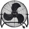 Sentik® Floor Fan - 18 Inch 3 Speed High Velocity, 130° Tilt, Free Standing, Premium Chrome Metal, Sturdy & Stable Industrial Floor Fan For Living Room, Bedroom, Gym, Warehouse, Cafe & Office (Black)