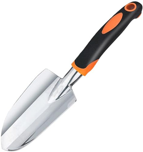 Pala de jardín Pala Manual de jardín, Herramientas manuales de jardinería Resistentes con Mango ergonómico, Pala de jardín pequeña Resistente al óxido para excavar la Tierra, Plantar y trasplantar