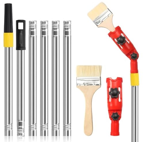Barra per pennelli per soffitto 170 cm Prolunga multiangolare 180 gradi di rotazione Pennello estensibile Paint Brush Extende Rullo colorante retrattile Barra di estensione per soffitti alti, pareti