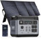 P2001PLUS Generatore Solare 2400W, Pezzo con Pannello Solare da 400W, LiFePO4 da 2048 Wh, Uscita AC da 2400W, Centrale Elettrica Portatile Adatta per Case, Campeggio e Situazioni di Emergenza