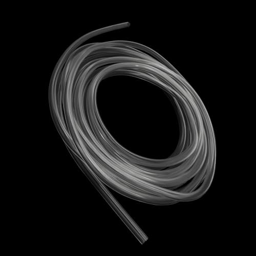 iMeistek 5mm ID x 7mm OD Clear Plastic Tube Hose, 4M Length Food Grade Flexible PVC Vinyl Tube Pipe for Oil Water and Air Transfer