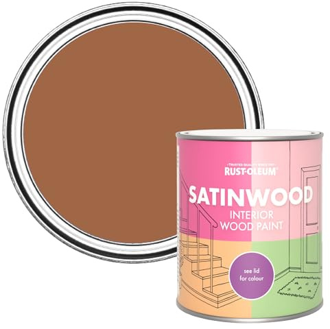 Rust-Oleum Interior Wood Paint in Satin Finish - Cinnamon 750ml