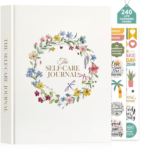 Lanpn Selbstliebe Tagebuch für Frauen Erwachsene, Achtsamkeitstagebuch Selbstfürsorge Buch, Self Care Tagesplaner für Mehr Achtsamkeits & Motivation, Englisch, 240 Seiten