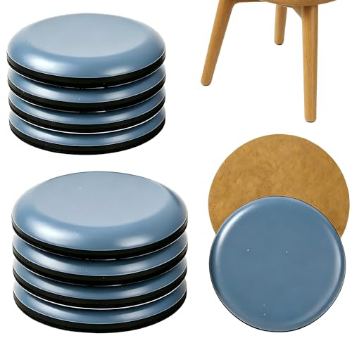 Gleiter für Möbel, 8 Stück, 40mm × 40 mm, aus Teflon Gleiter mit Klebeversion, für Stühle, Sofa, Tisch, Büro, Stuhlunterlage