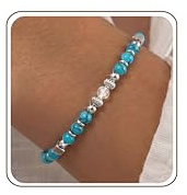 ORAZIO Armband Damen Mondstein Perlenarmband Damen Frauen Edelstein | Rosenquarz Armband Silber Edelstahl Perlen Armbänder Heilsteine Freundschaft Schmuck Damen Geschenk Geburtstag
