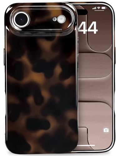 Amzfield Case for iPhone Air, Tortoise Shell Soft TPU Cute Aesthetic, Amber | Tortoise Shell Soft TPU Shockproof Protective Cute Aesthetic for Girl Women Drop Protection Precise Cutouts Soft Touch Pretty