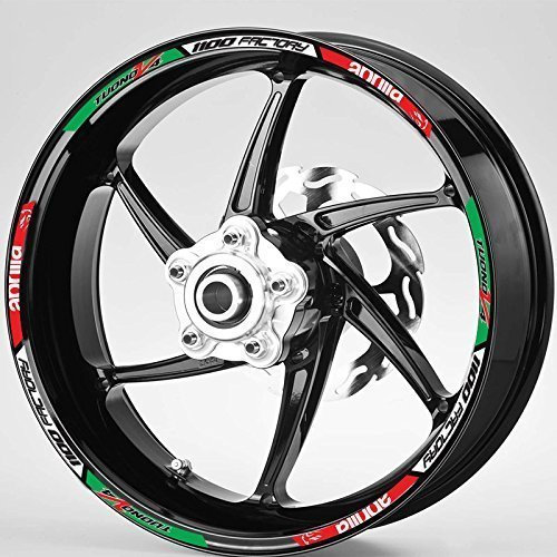 Italienisches Motorrad Tuono V4 1100 Factory voller Rad Felge Italienische Stile Grafik Aufkleber