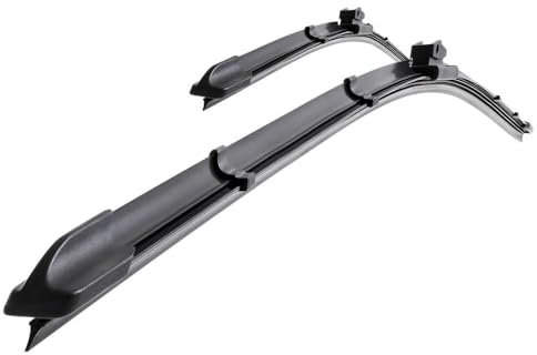 Mossa Vordere Scheibenwischer kompatibel mit Fiat Grande Punto III (2005-2012) - flache Wischerblätter. Wischerblätter - Set für Frontscheibe (Fahrer- + Beifahrerseite) (650 mm / 380 mm)
