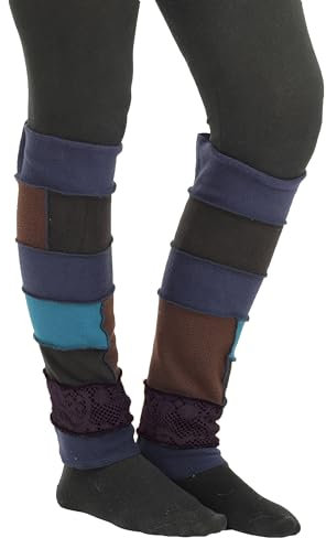 PUREWONDER Damen Stulpen aus Fleece Beinstulpen Modell Nr. 1 Blau