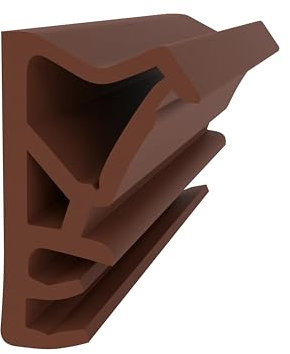 Flügelfalzdichtung für Holzfenster & Türen – Braun | 10 Meter | 11,7 mm Falzhöhe | 5 mm Nutbreite | Fensterdichtung Holz | Dichtungsprofil Flügelrahmen