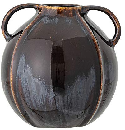Bloomingville Vase, blau, Keramik