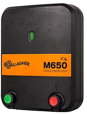 Gallagher Weidezaungerät M650 - Special Edition (230V) - Elektrozaun für Pferde, Rinder, Schafe, Rehe & Hirsche, Schweine, Wildschweine, Wölfe, Ziegen, Füchse - Geeignet für Weidezäune bis 115 km