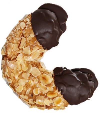 Vestakorn Mandelhörnchen, 2x zart-knusprige Hörnchen mit Marzipanfüllung, á 80g