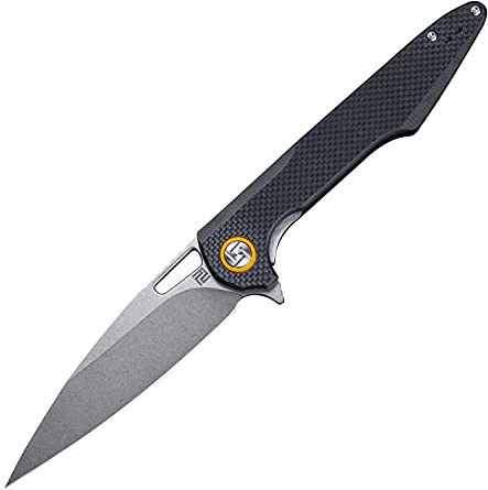0 Artisan Small Archaeo Linerlock, ATZ1821PSBKF, schwarz