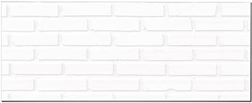 Panorama Frente de Cocina Adhesivo Ladrillo Blanco 60x300 cm - Vinilo Protector de Pared para Salpicaduras – Revestimiento Autoadhesivo 2 mm – Cenefa Decorativa Resistente al Calor y Agua