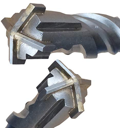 SDS Plus Bohrer 12mm x 1000mm Gesamtlänge Steinbohrer Hammerbohrer Betonbohrer Quadro-X für Mauerwerk vierschneidig BOHRFUX
