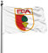 Fnqhappy FC Augsburg Familienbanner Gartenbanner Willkommen Banner, Schwarz, 122 x 183 cm