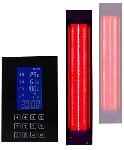 SET B-Ware: 2x Infrarotstrahler 500W Rückenstrahler + Steuerung für Sauna und Infrarotkabine