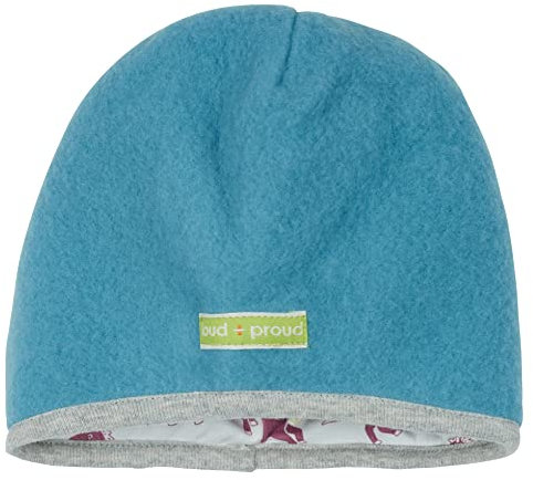 loud + proud Unisex Kinder Wollfleece, GOTS Zertifiziert M TZE, Topaz, 51-52 EU