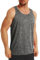 MAGCOMSEN Herren Ärmelloses Sport Tops Sommer Quick Dry Tankshirts Herren Atmungsaktiv Fitnessshirt mit Rundem Ausschnitt Stringer Workout Gym Muskelshirt Dunkelgrau M