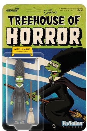 SUPER7 The Simpsons Reaction Figures Wave 04 (Tree House of Horror v2) - Witch Marge
