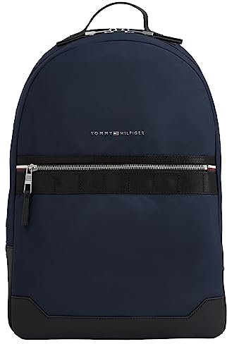 Tommy Hilfiger Homme Sac à Dos Elevated Nylon Bagage Cabine, Multicolore (Space Blue), Taille Unique