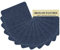 J.CARP Denim Iron-on Jean Patches Repair Patches for Jeans Inside & Outside 100% Cotton with Strong Glue, Blue Repair Decorating Kit 12 Pieces Size 3 by 4-1/4 (7.5 cm x 10.5 cm) Dark Blue