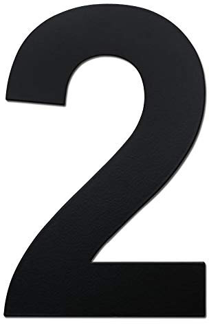 nanlyiau Numeri civici Nero 4in/10.2cm Numero Numero di acciaio Numero civico esterno di acciaio in Solido Acciaio Inossidabile 304,Aspetto Fluttuante (black 4in2)