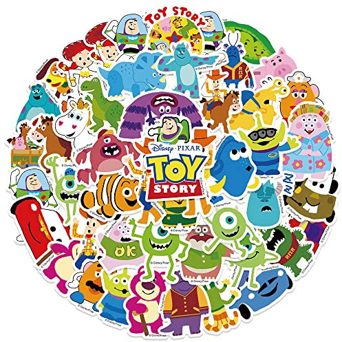 Charaktere Aufkleber 50 Stück Vinyl Aufkleber für Laptop, Stoßstange, Skateboard, Wasserflaschen, Computer, Telefon, Cartoon-Anime-Aufkleber für Kinder, Teenager, Erwachsene