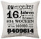 16. Geburtstagsgeschenk für Mädchen Junge Zierkissenbezüge Geschenk für Sie 16 Jahren Geschenke für Tochter Schwester Freund Geschenkidee 16. Geburtstag Deko Kissenbezug 45 x 45 cm (16th)